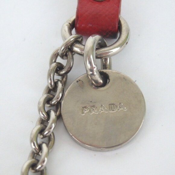 Authentic PRADA Teddy Bear 2008 Cell phone strap metal [Used] - Picture 6 of 9